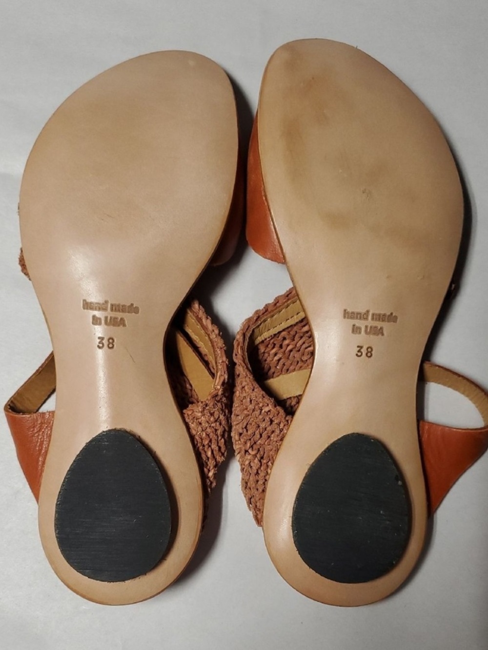 Sundance Catalog CYDWOQ Kiosk Women's Brown Woven Leather Sandals Size 38 BoHoSu - Picture 6 of 8